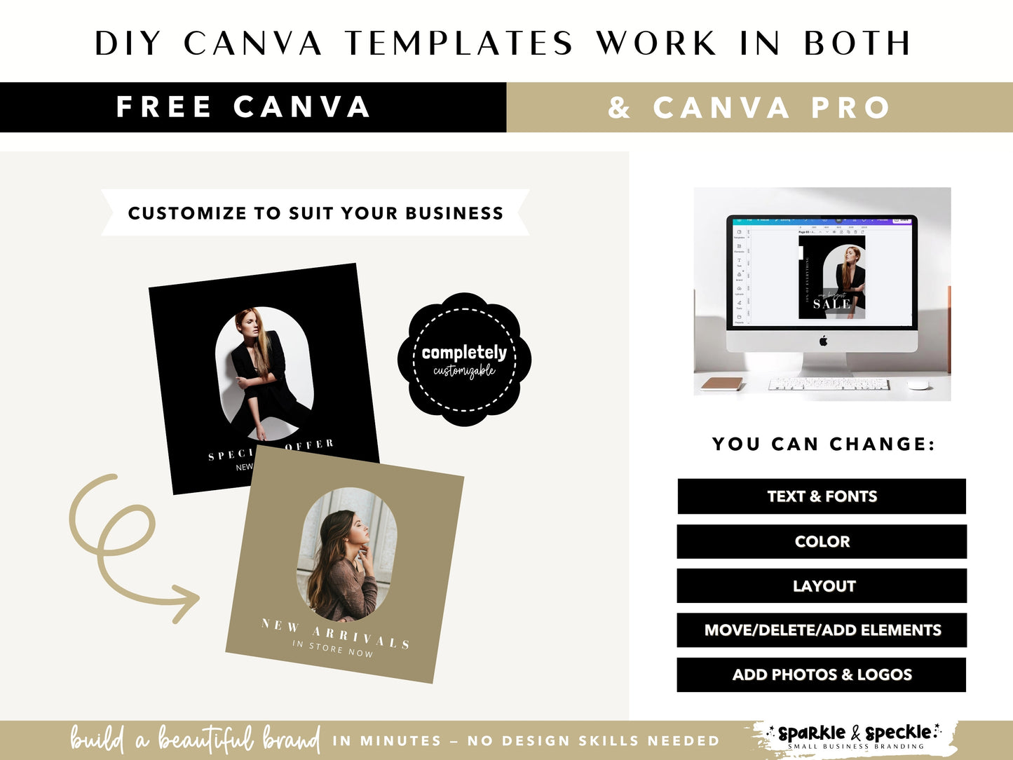 Luxury Black White Instagram Templates