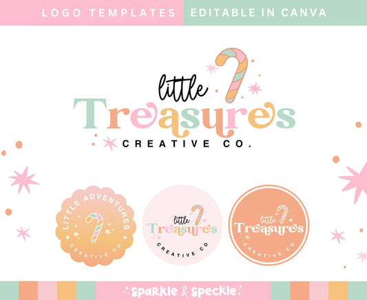 Christmas Little Treasures Logo Template