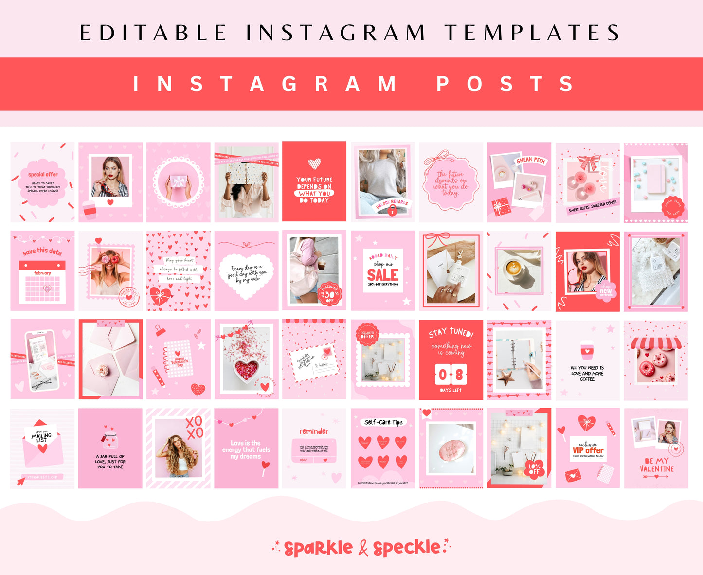 Valentine Instagram Bundle Templates