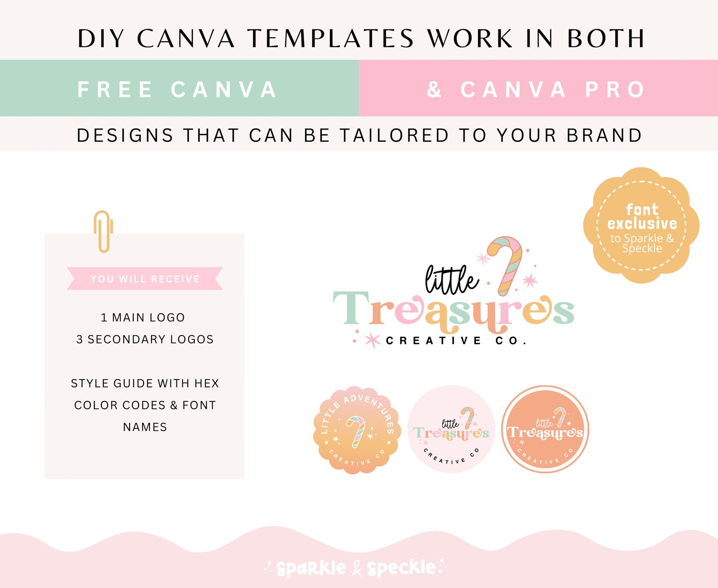 Christmas Little Treasures Logo Template