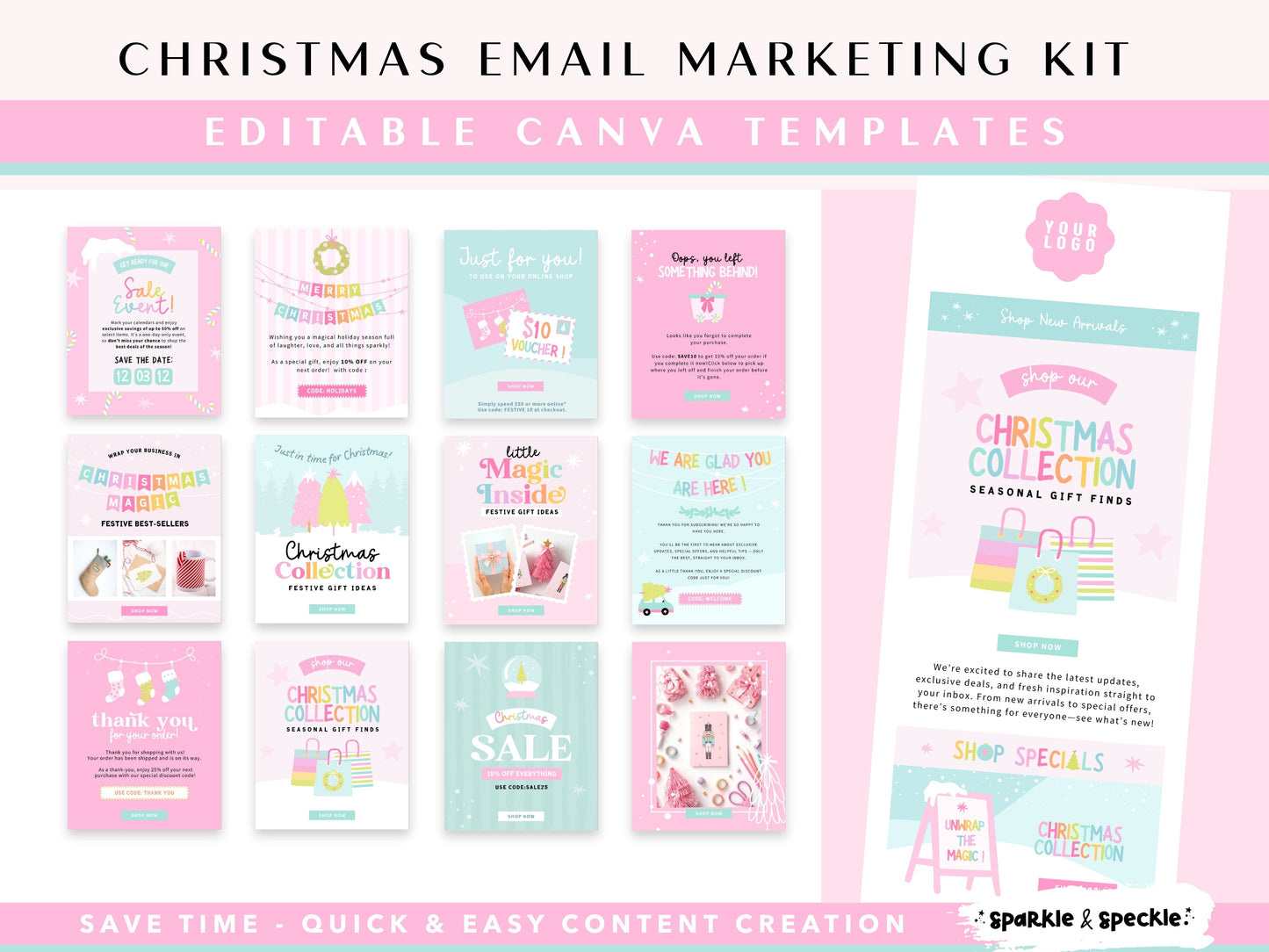 Pastel Email Marketing Templates