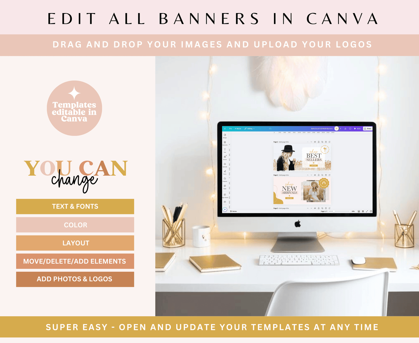 Boho Crush Shopify Store Banners