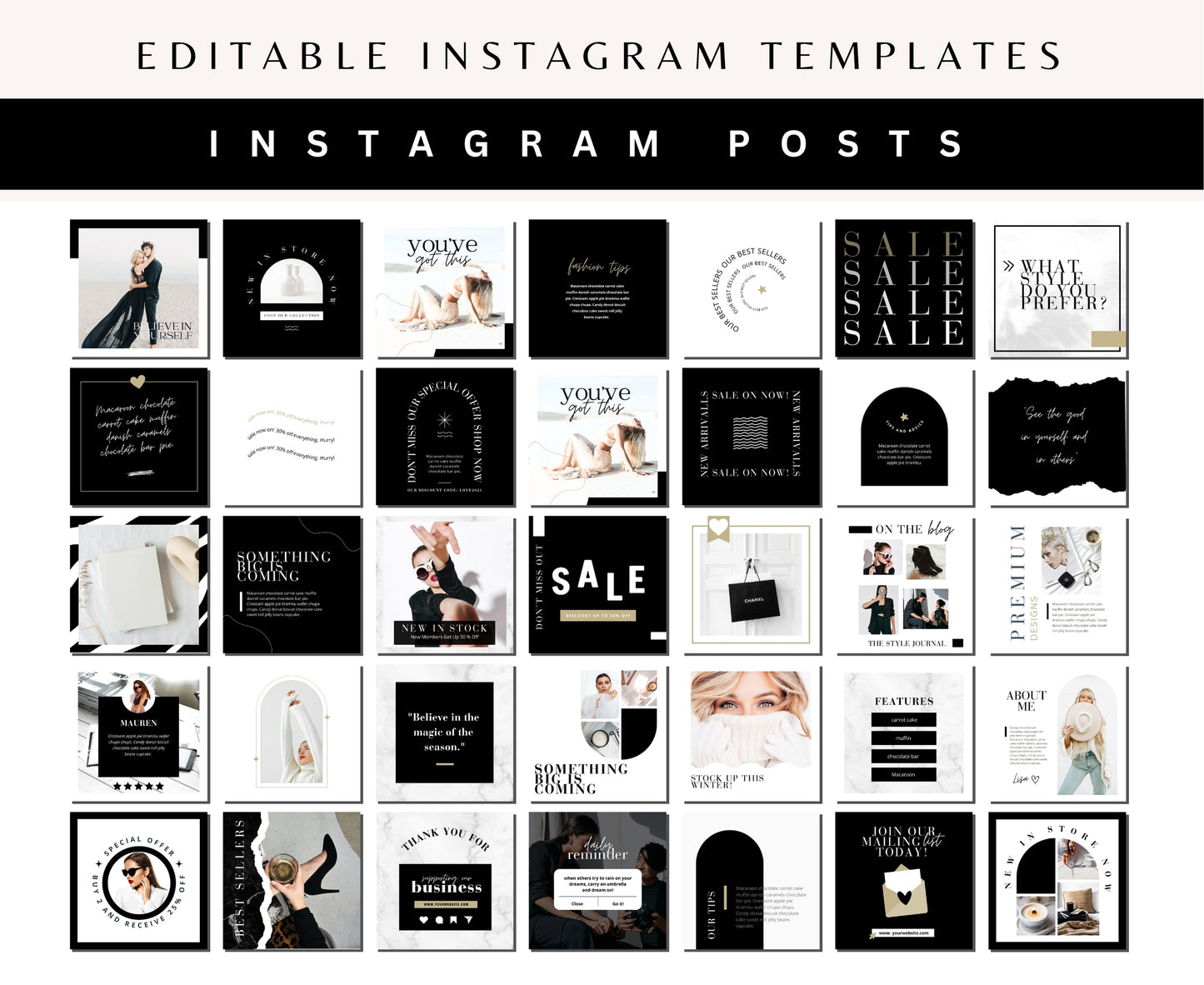 Minimal Luxury Instagram Templates