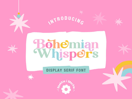 Bohemian Whispers Font – Retro Boho Serif Typeface
