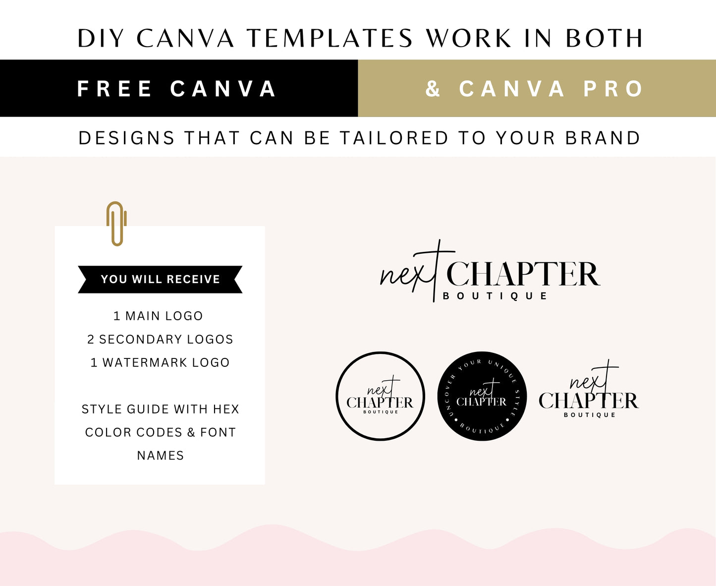 Minimal Boutique Signature Logo Template