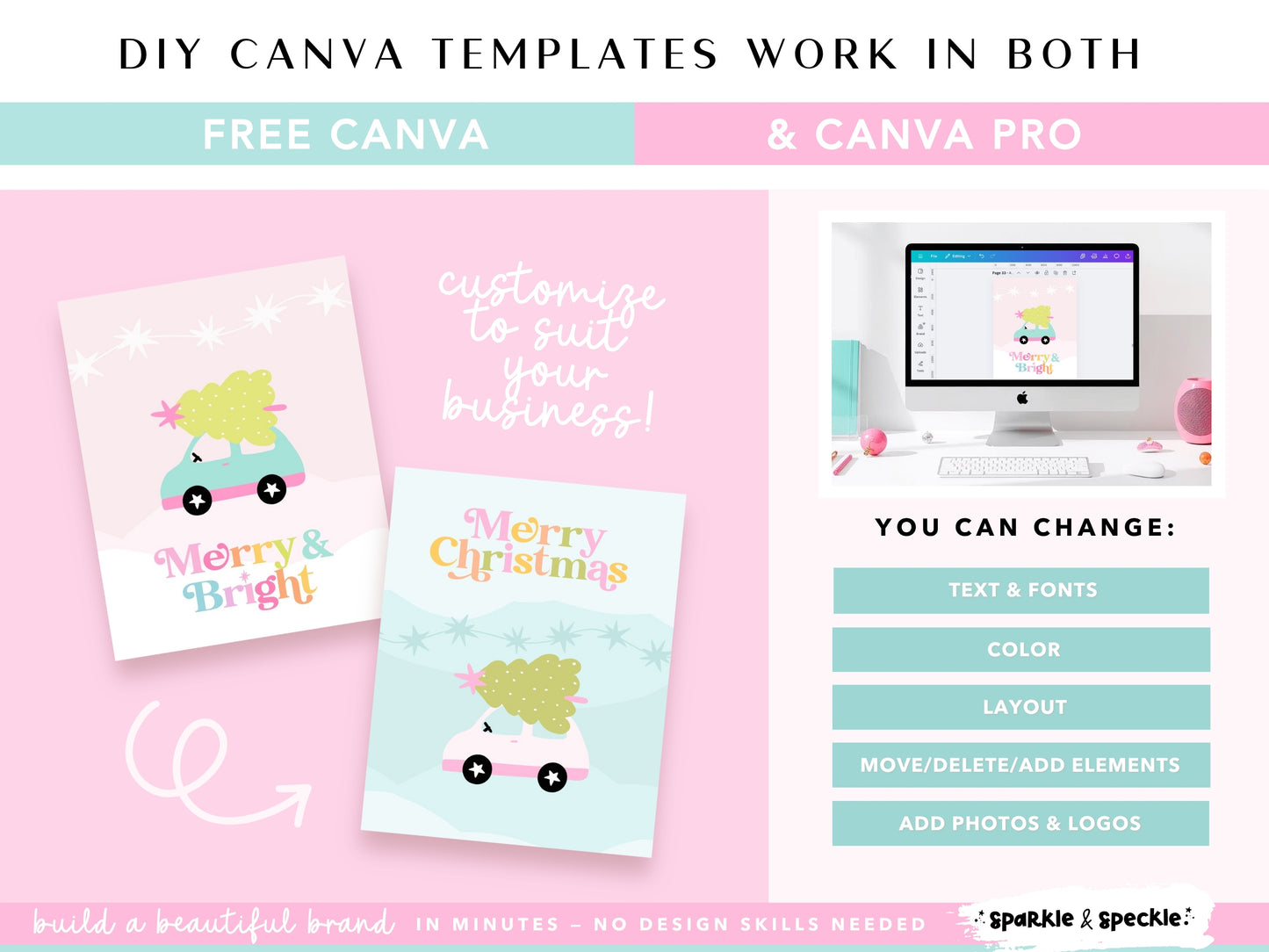 Pastel Christmas Flyer Bundle