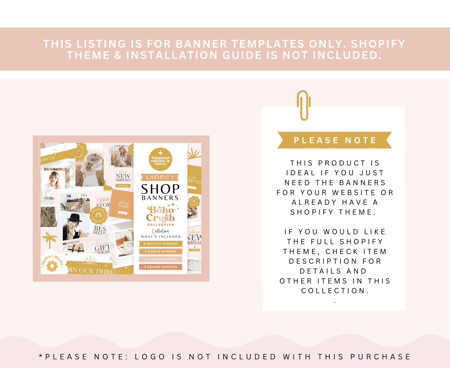 Boho Crush Shopify Store Banners