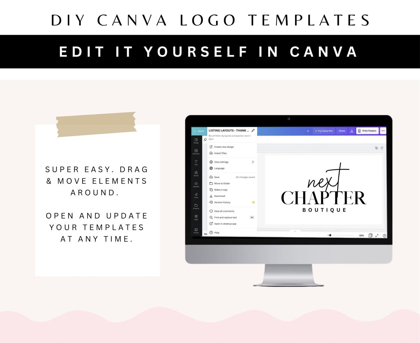 Minimal Boutique Signature Logo Template