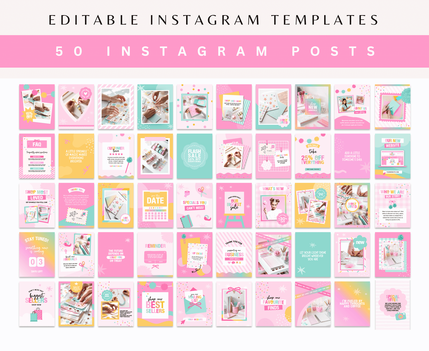Hello Gorgeous Instagram Bundle Templates