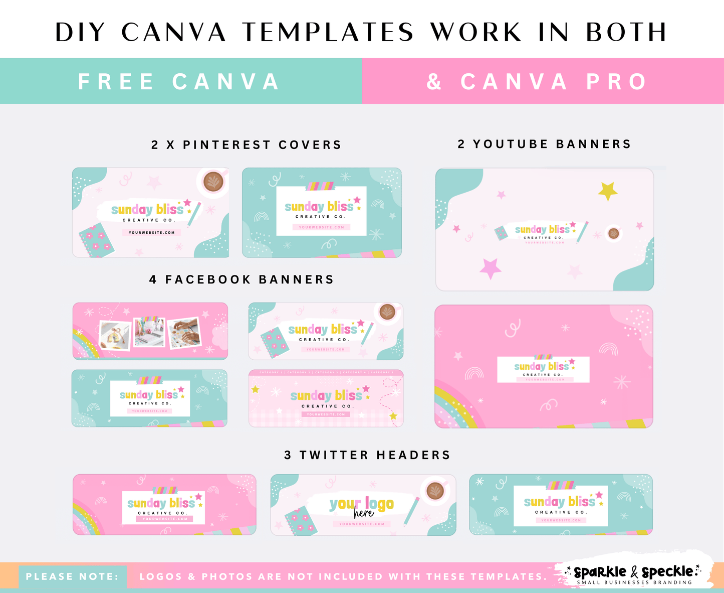 Sunday Bliss Business Branding Kit Templates