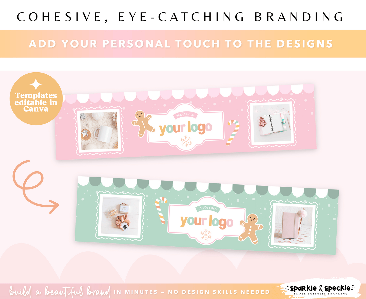 Playful Christmas Etsy Shop Banner Templates