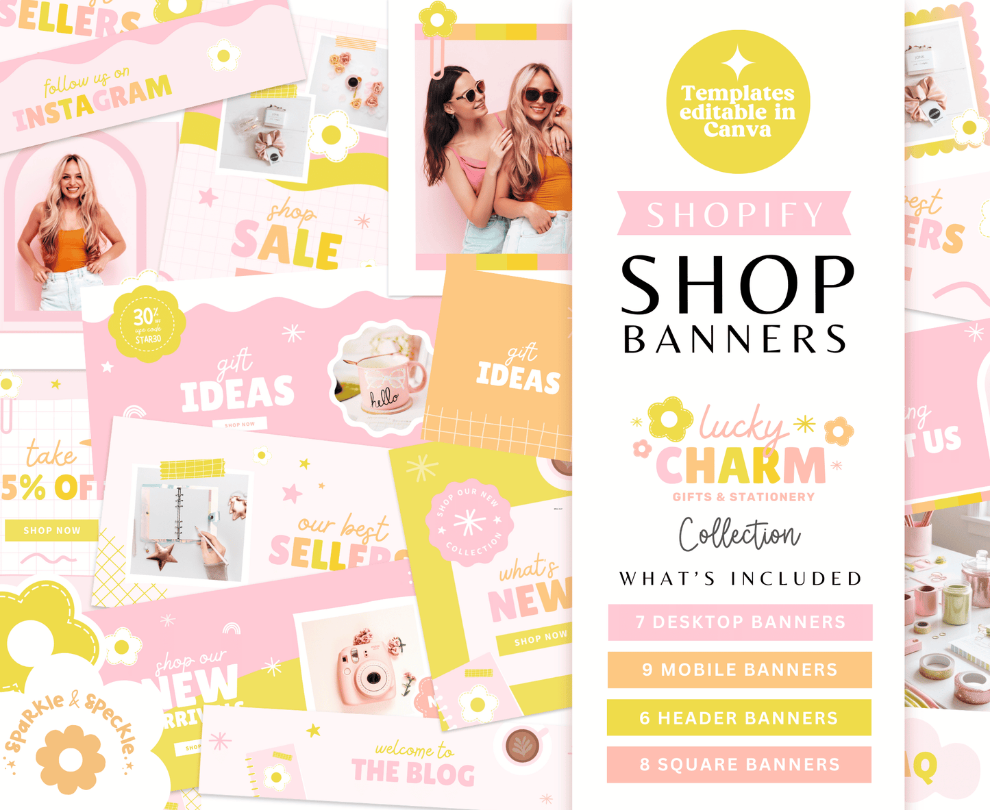 Lucky Charm Shopify Store Banners