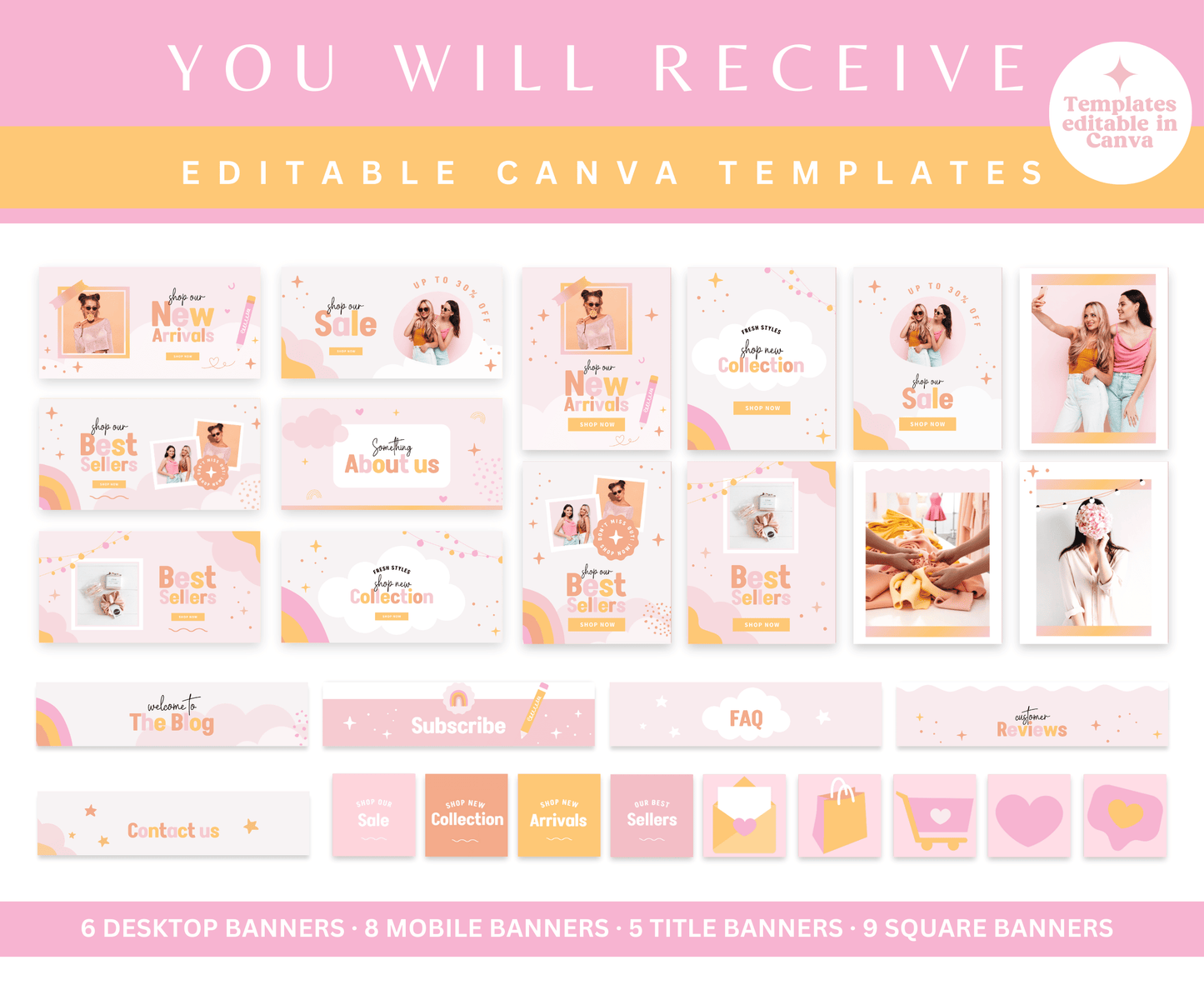 Dream Chaser Shopify Store Banners