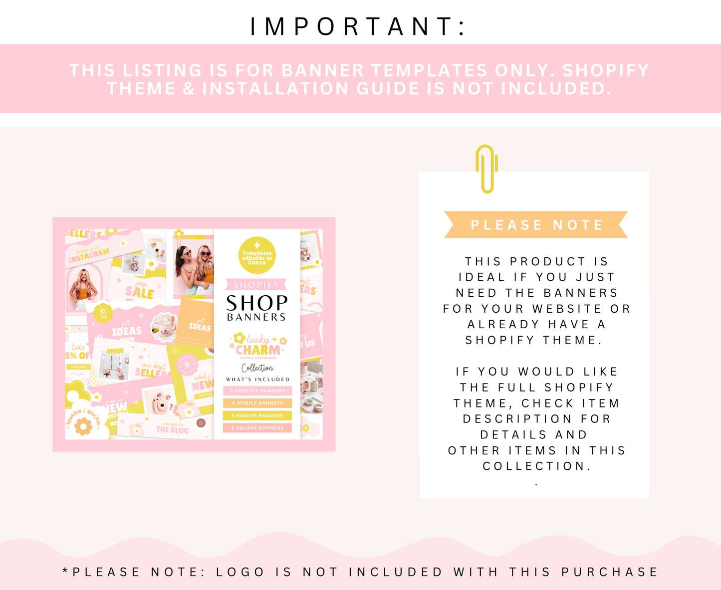 Lucky Charm Shopify Store Banners