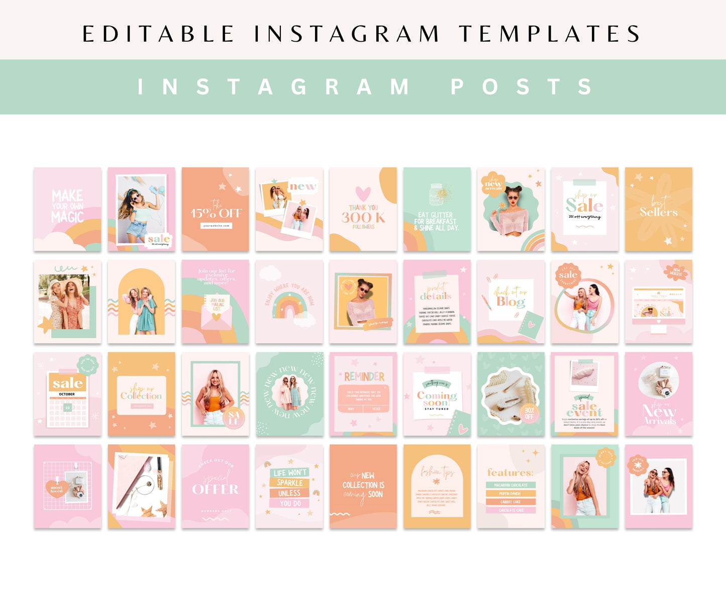 ASHLEY MONROE INSTAGRAM BUNDLE TEMPLATES