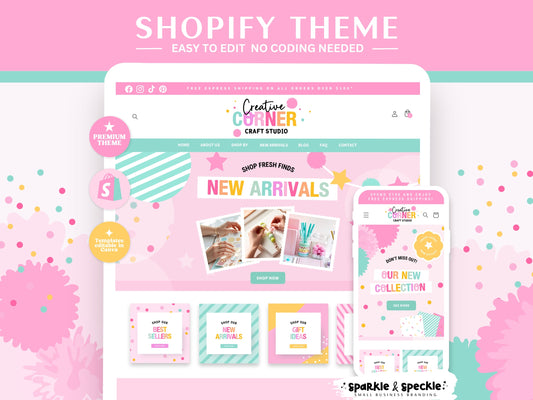 Party Shopify Theme for Invitations Decorations, Balloon Supplies