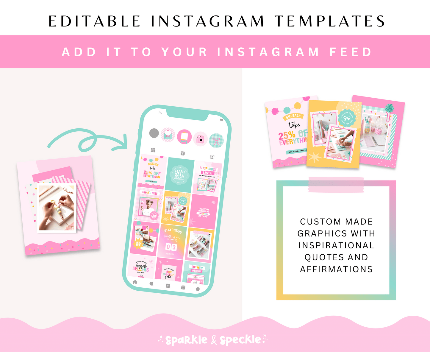 Hello Gorgeous Instagram Bundle Templates