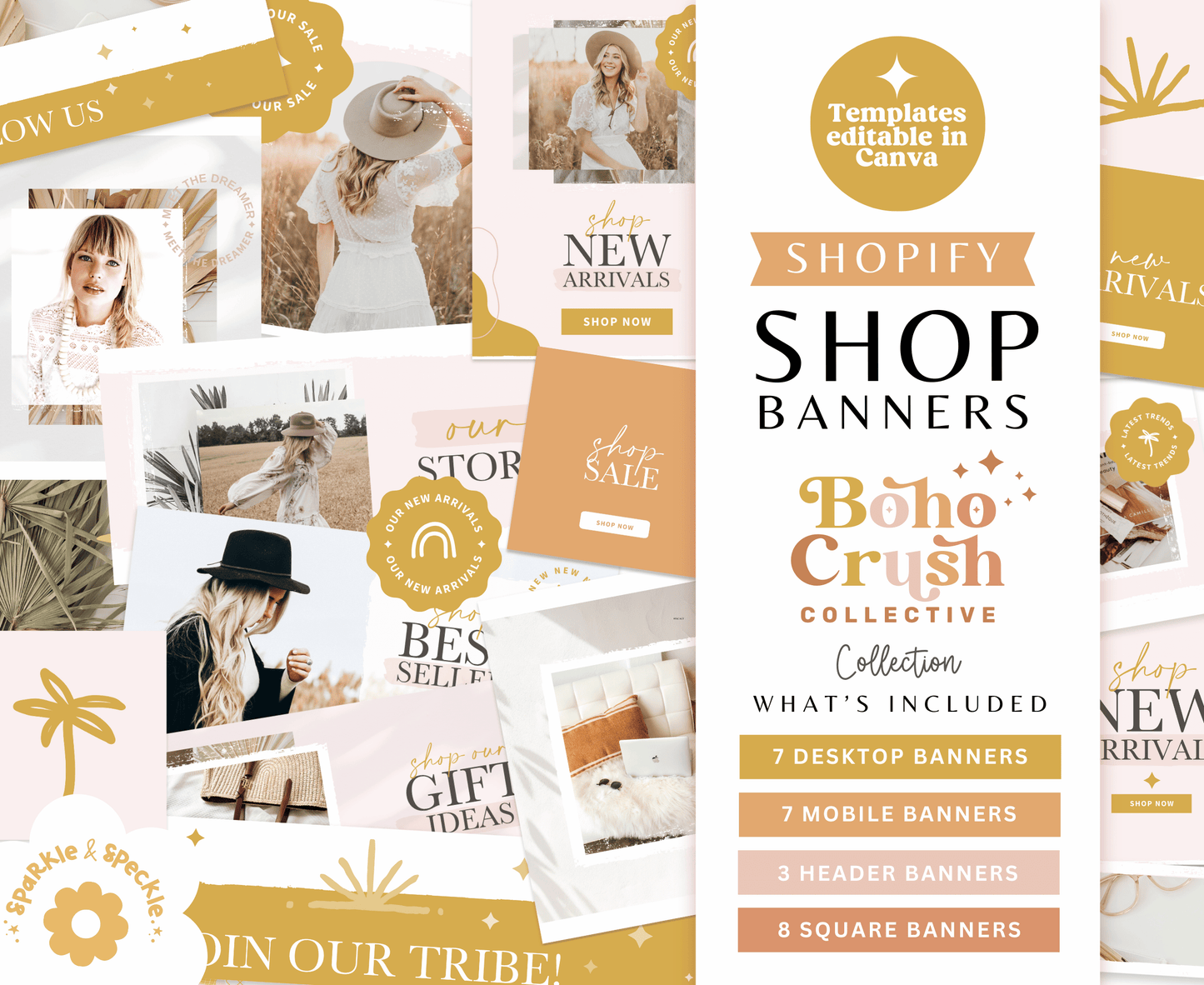 Boho Crush Shopify Store Banners