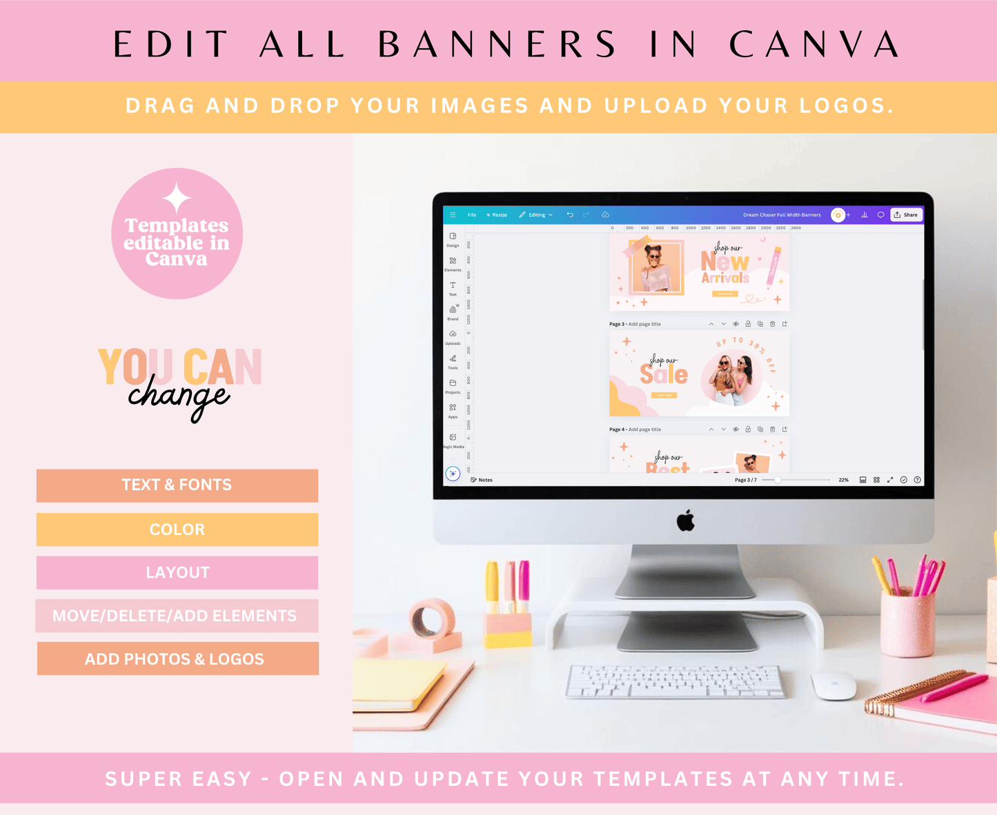 Dream Chaser Shopify Store Banners