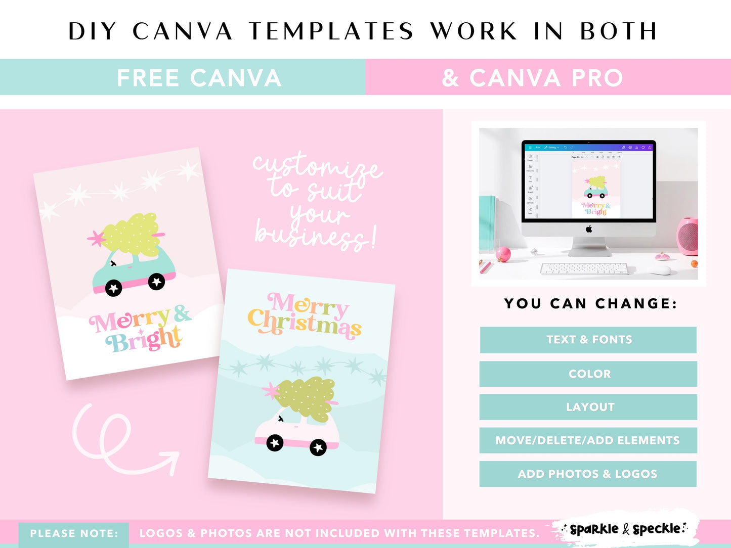 Pastel Christmas Instagram Templates