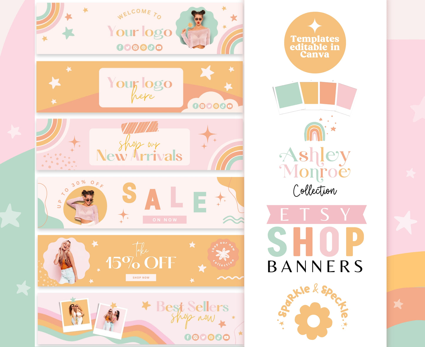 Ashley Monroe Etsy Shop Banners