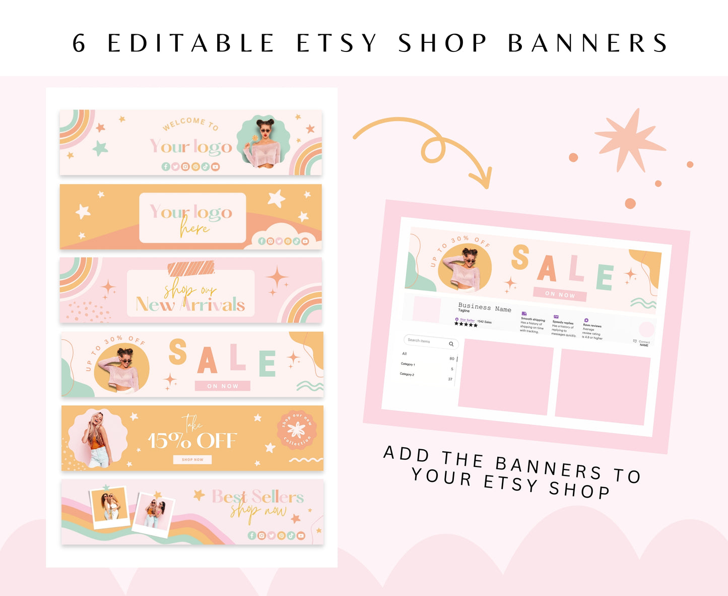 Ashley Monroe Etsy Shop Banners