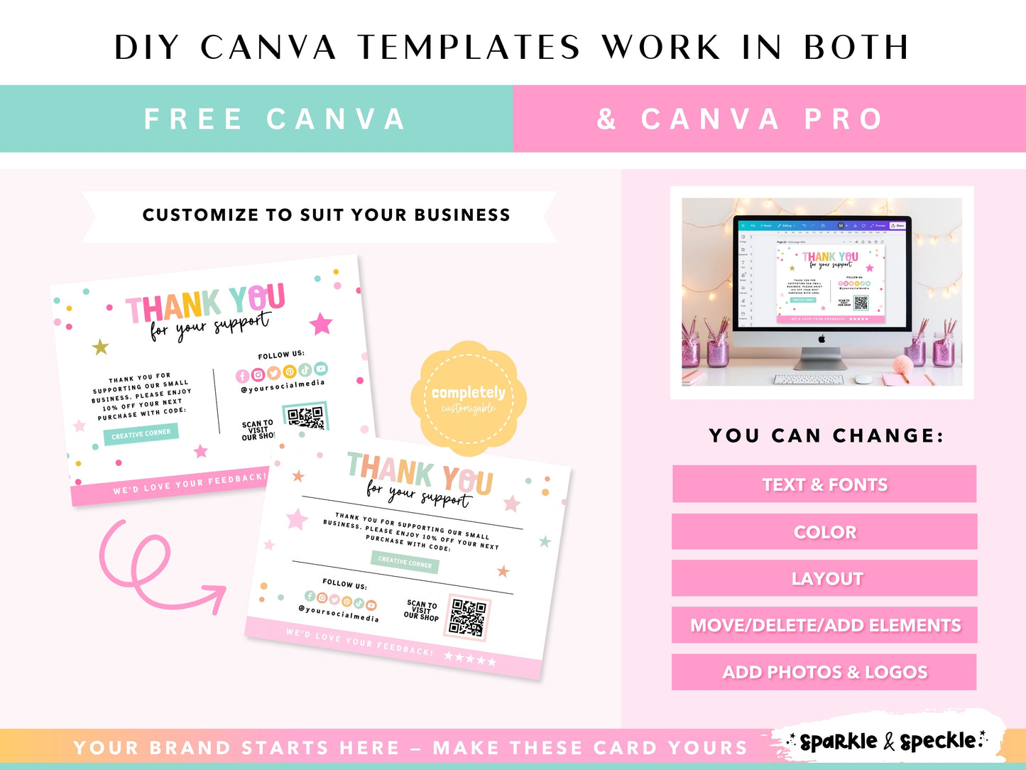 Balloon Thank You Card Template