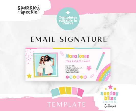 Sunday Bliss Colorful Email Signature