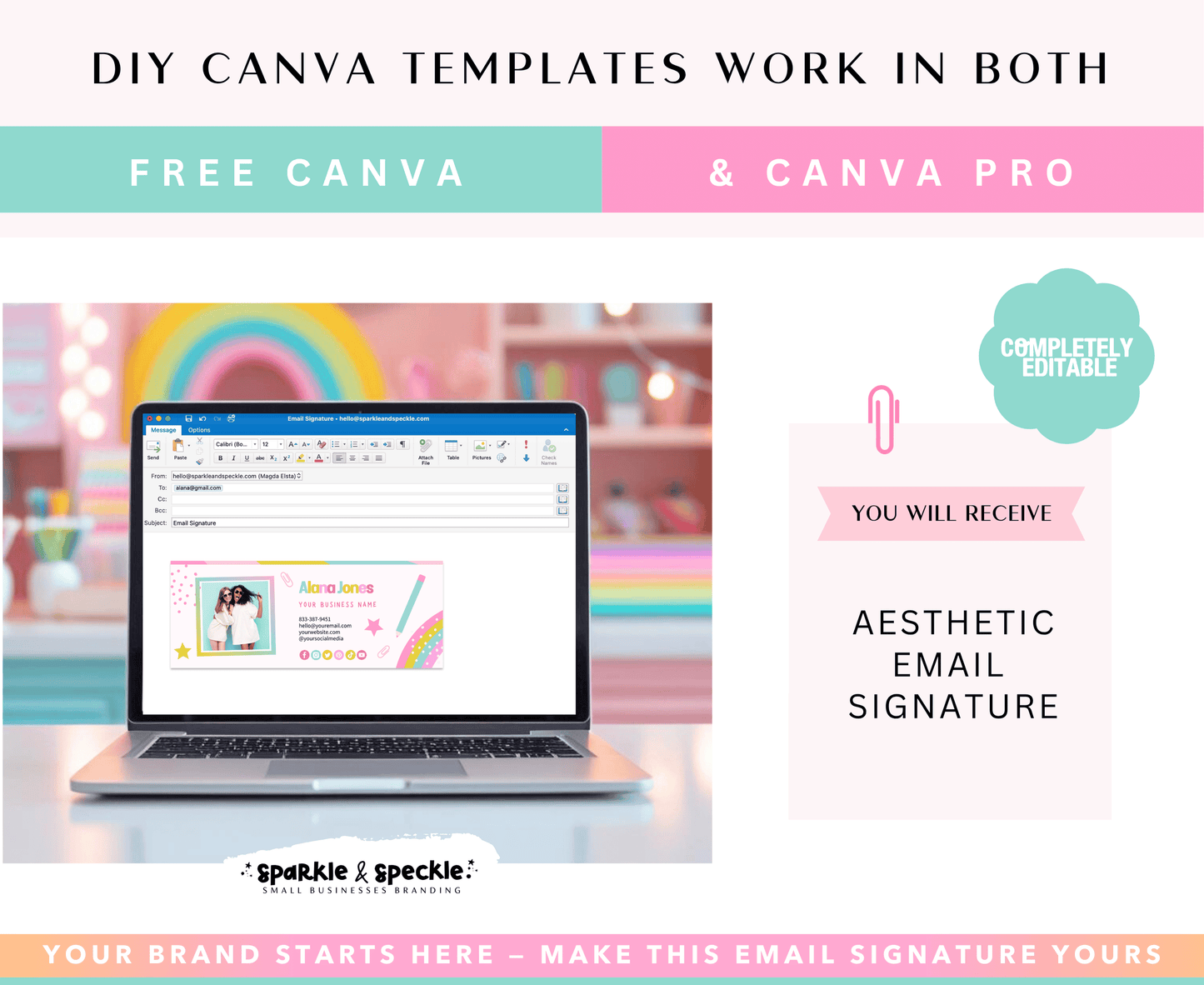 Sunday Bliss Colorful Email Signature
