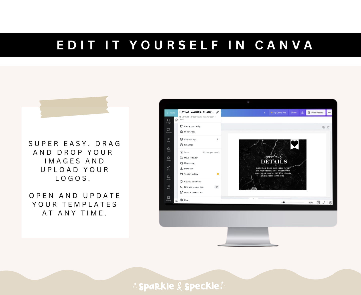 Minimal Etsy Shop Kit Templates