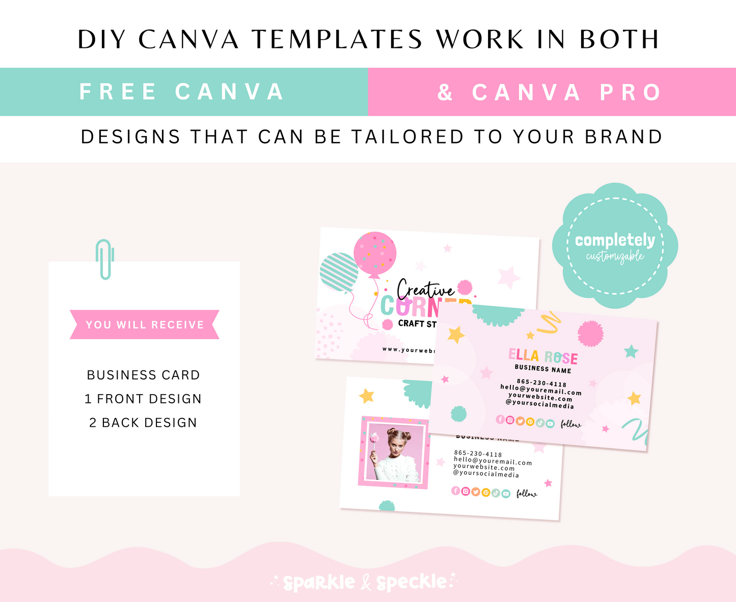 CREATIVE CORNER BUSINESS CARD TEMPLATE
