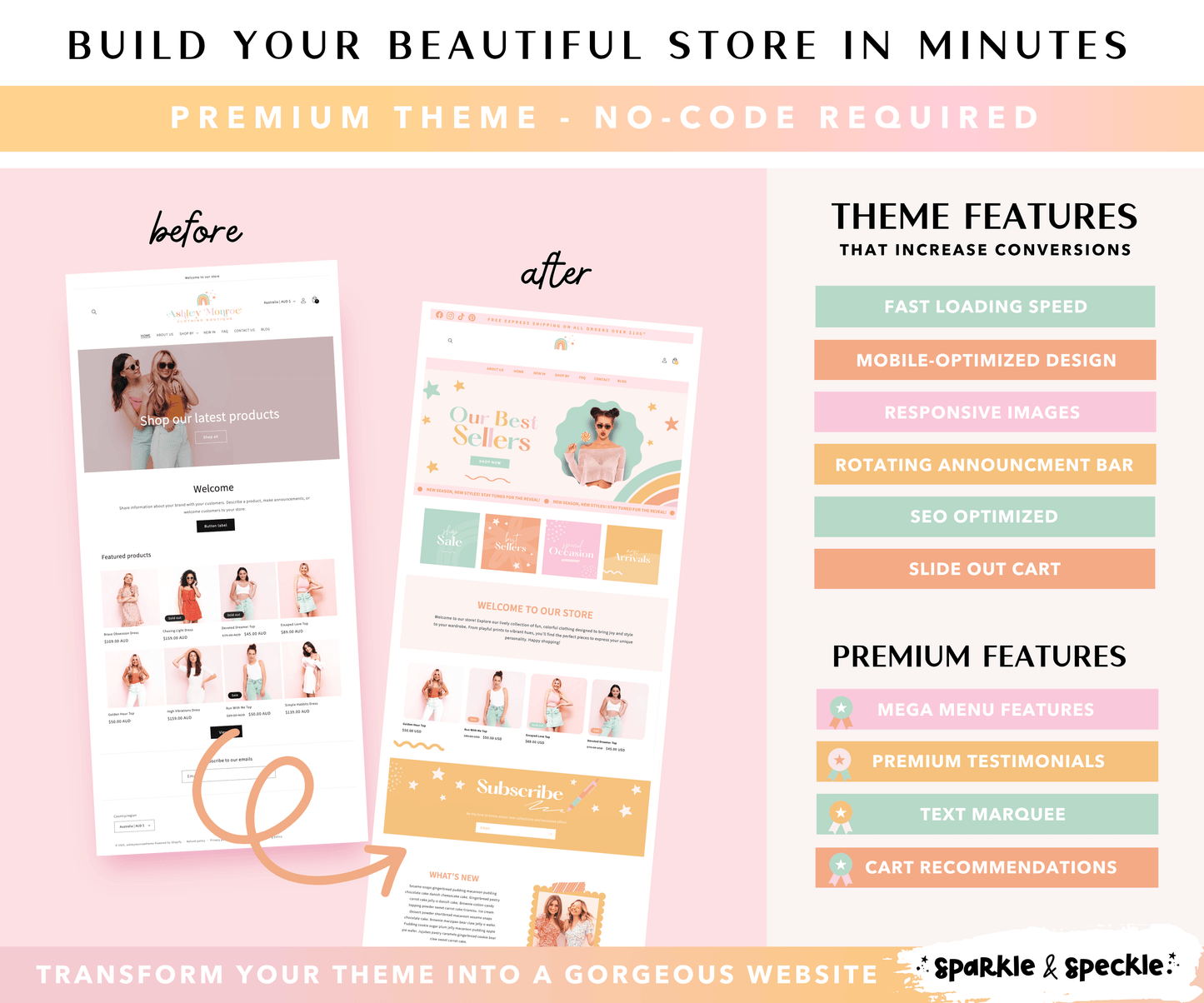 Pastel Rainbow Shopify Theme