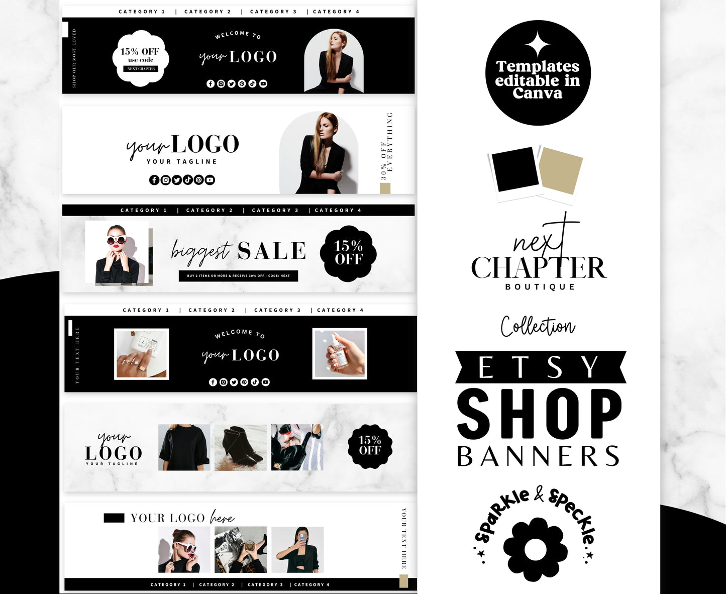 Next Chapter Etsy Shop Banners