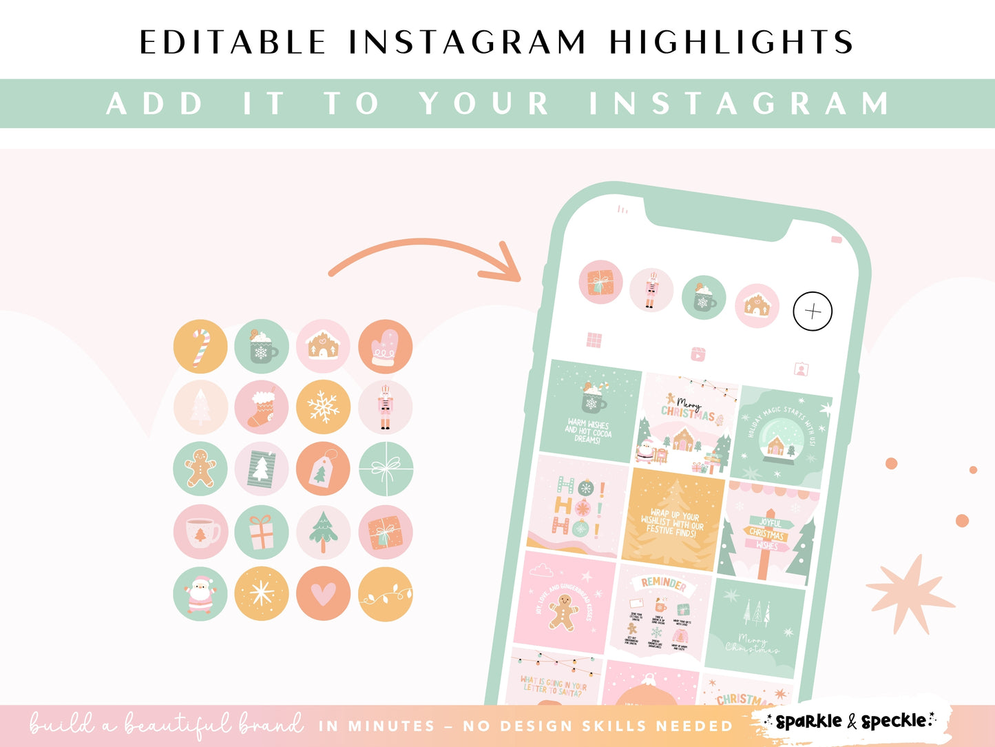 Playful Christmas Instagram Bundle Templates