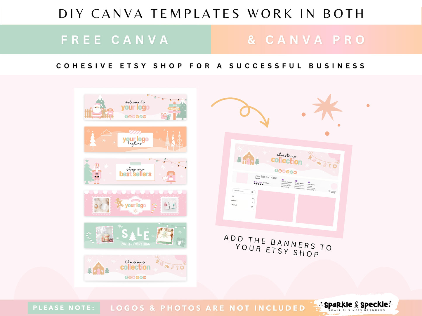 Christmas Etsy Shop Banner Templates