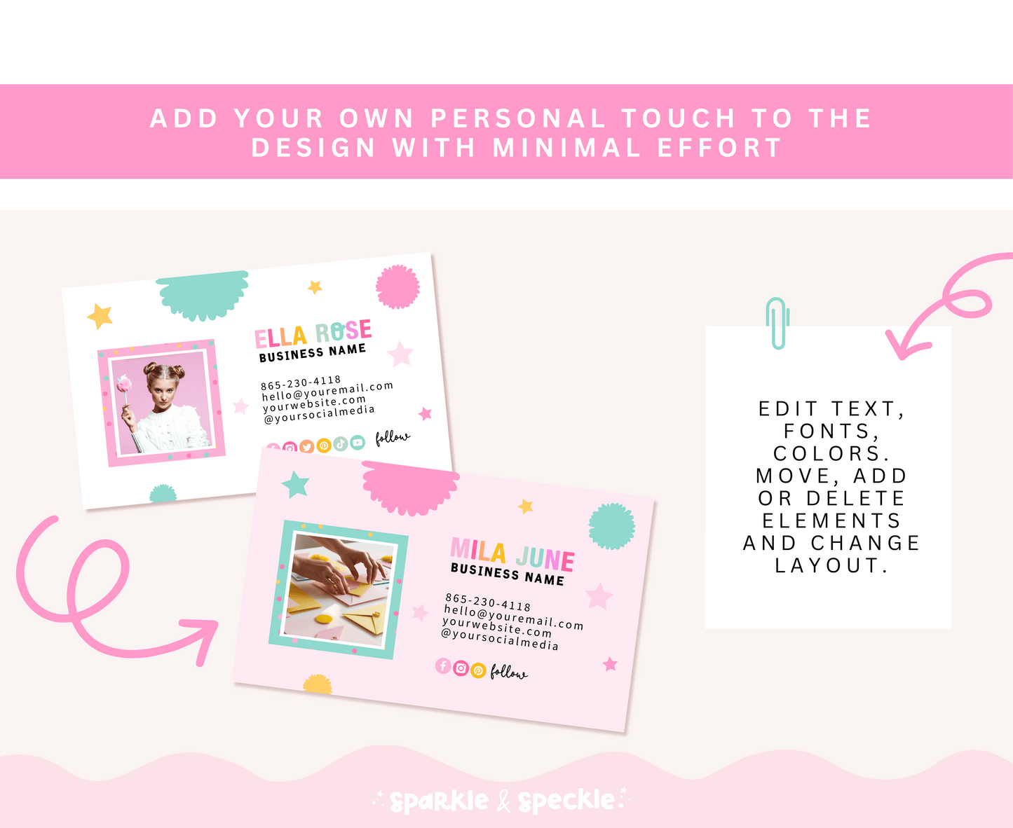 CREATIVE CORNER BUSINESS CARD TEMPLATE