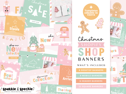 Playful Christmas Shopify Store Banners