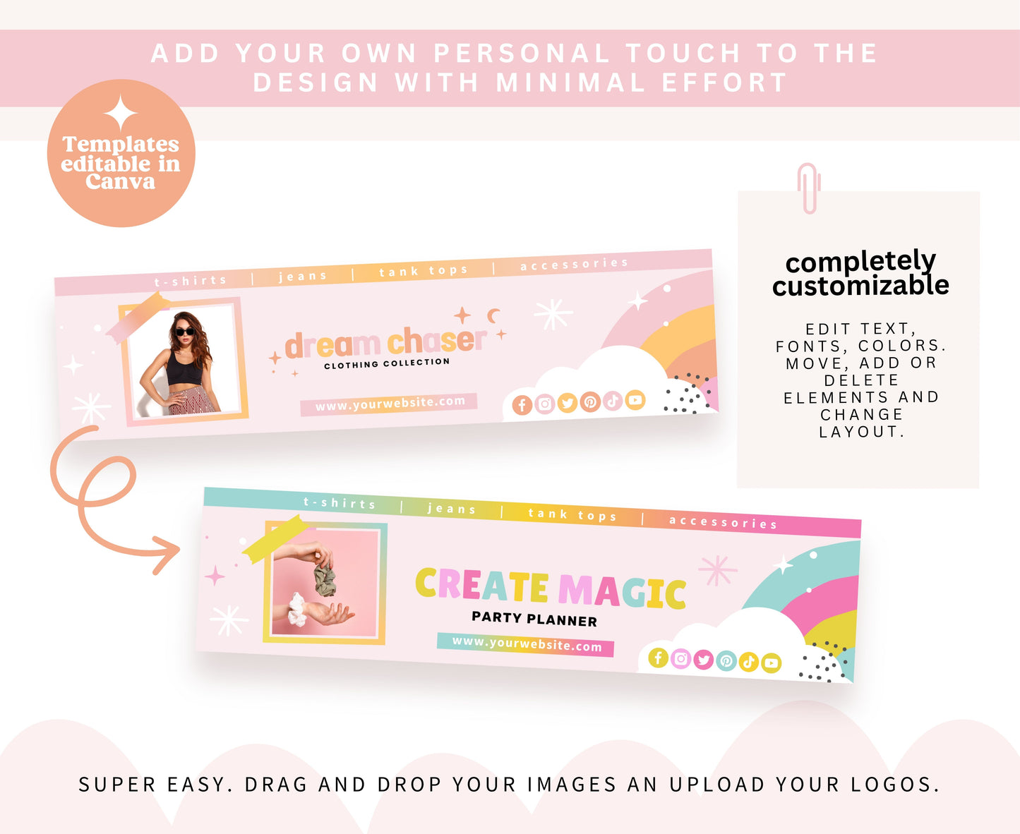 Dream Chaser Etsy Shop Banners