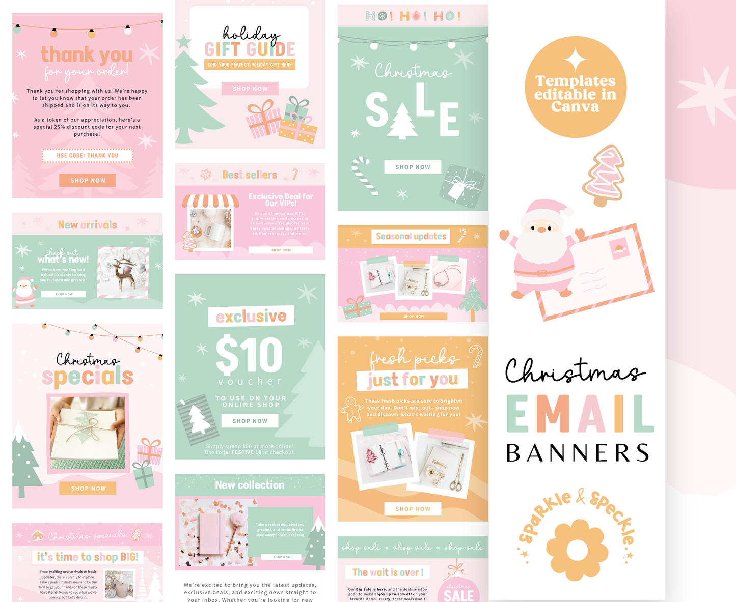 Playful Christmas Email Marketing Templates