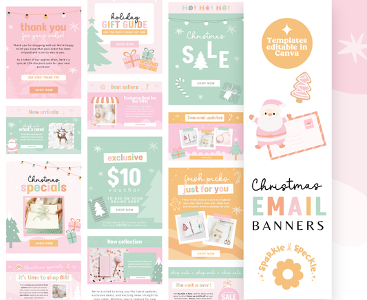 Playful Christmas Email Marketing Templates