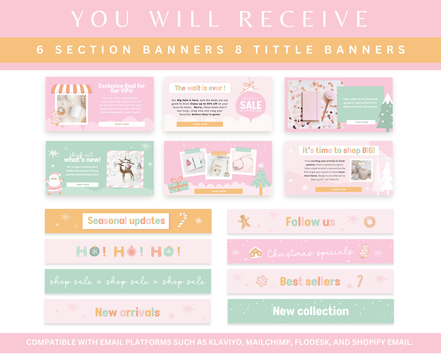 Playful Christmas Email Marketing Templates