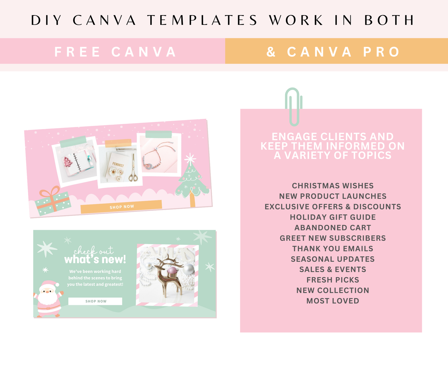 Playful Christmas Email Marketing Templates