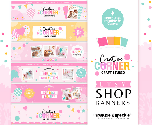 Creative Corner Etsy Shop Banners