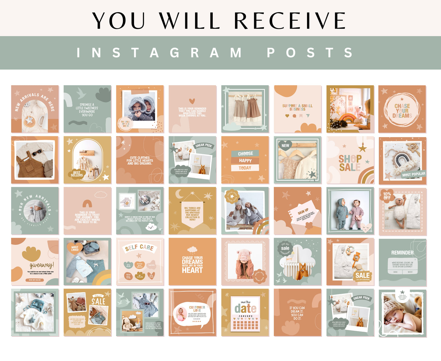 Hey Little Bella Instagram Post Templates