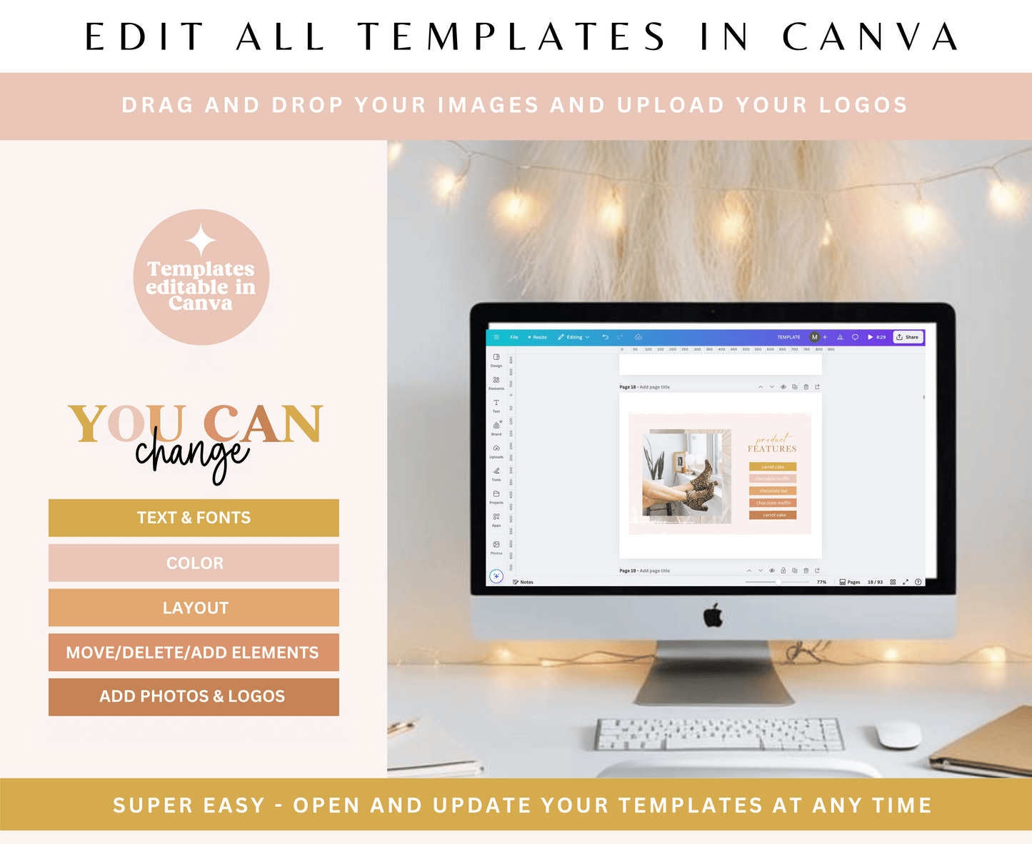 Boho Crush Etsy Shop Kit Templates