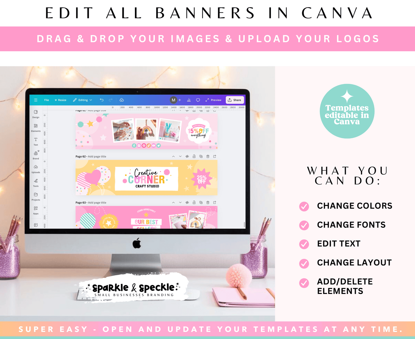 Creative Corner Etsy Shop Banners