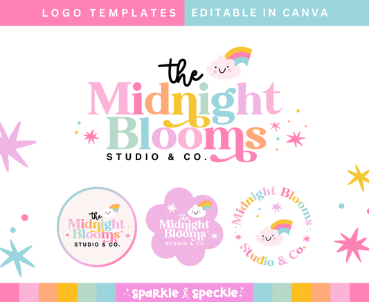 Midnight Bloom Logo Template