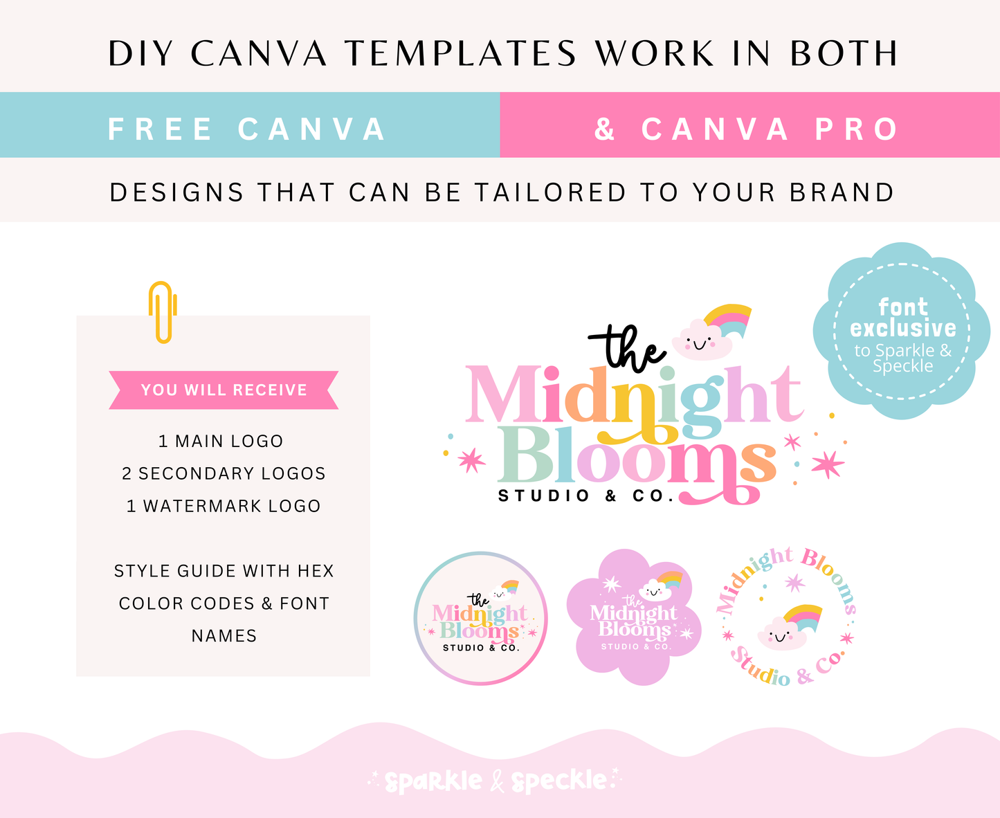 Midnight Bloom Logo Template