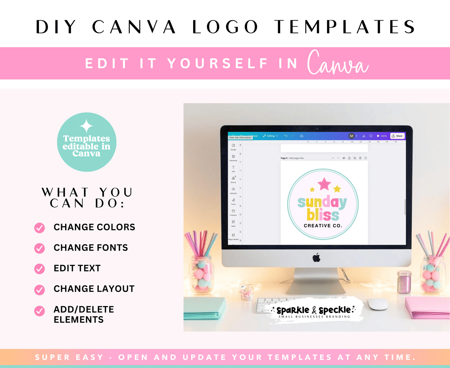 Sunday Bliss Logo Template