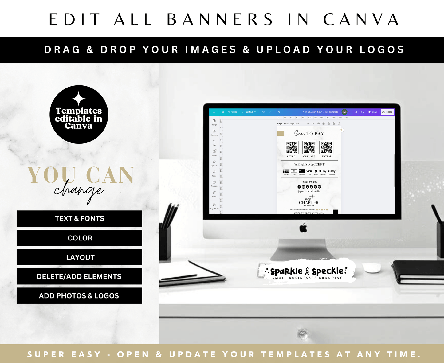 Next Chapter Scan to Pay Sign Template